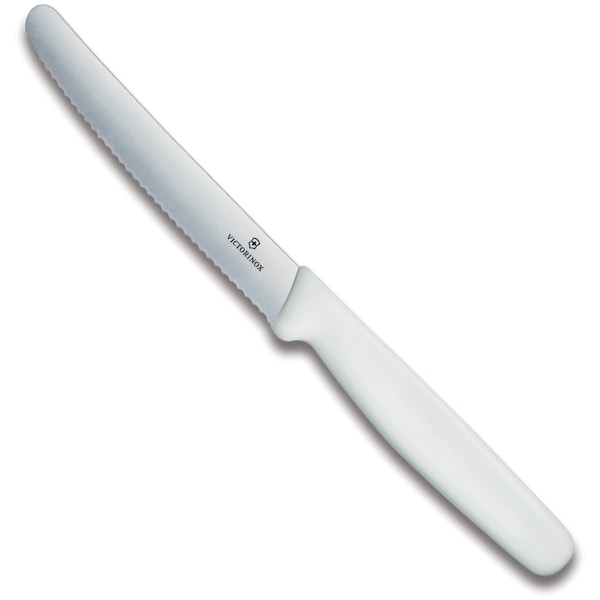 Swiss Army Brands Victorinox 42502 Kitchen White Steak - Serrated, 40.25In Round Blade VIC-5.0837.S - main